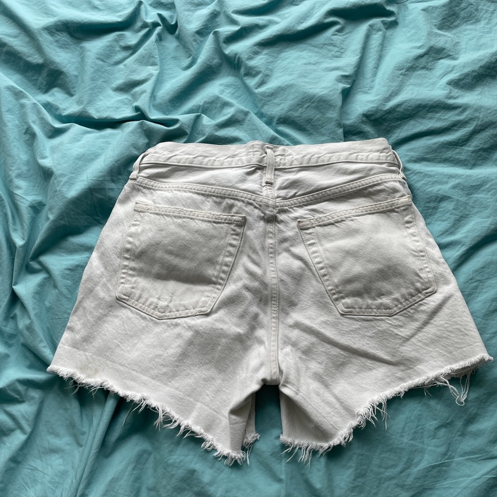 AGLODE White Cutoff Shorts